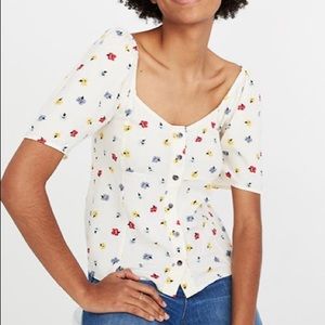 Madewell Floral Top